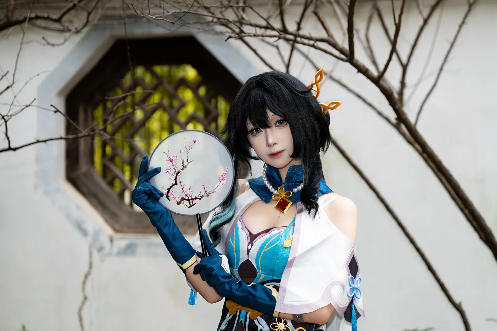 二次元摄影, 崩坏星穹铁道, 阮梅cos, 国风cosplay, 古风园林 - 第4张