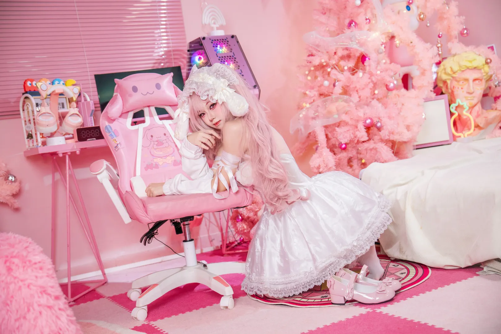 爱丽丝cos, 胜利女神妮姬, 二次元cosplay, 电竞少女, 白丝cos - 第3张