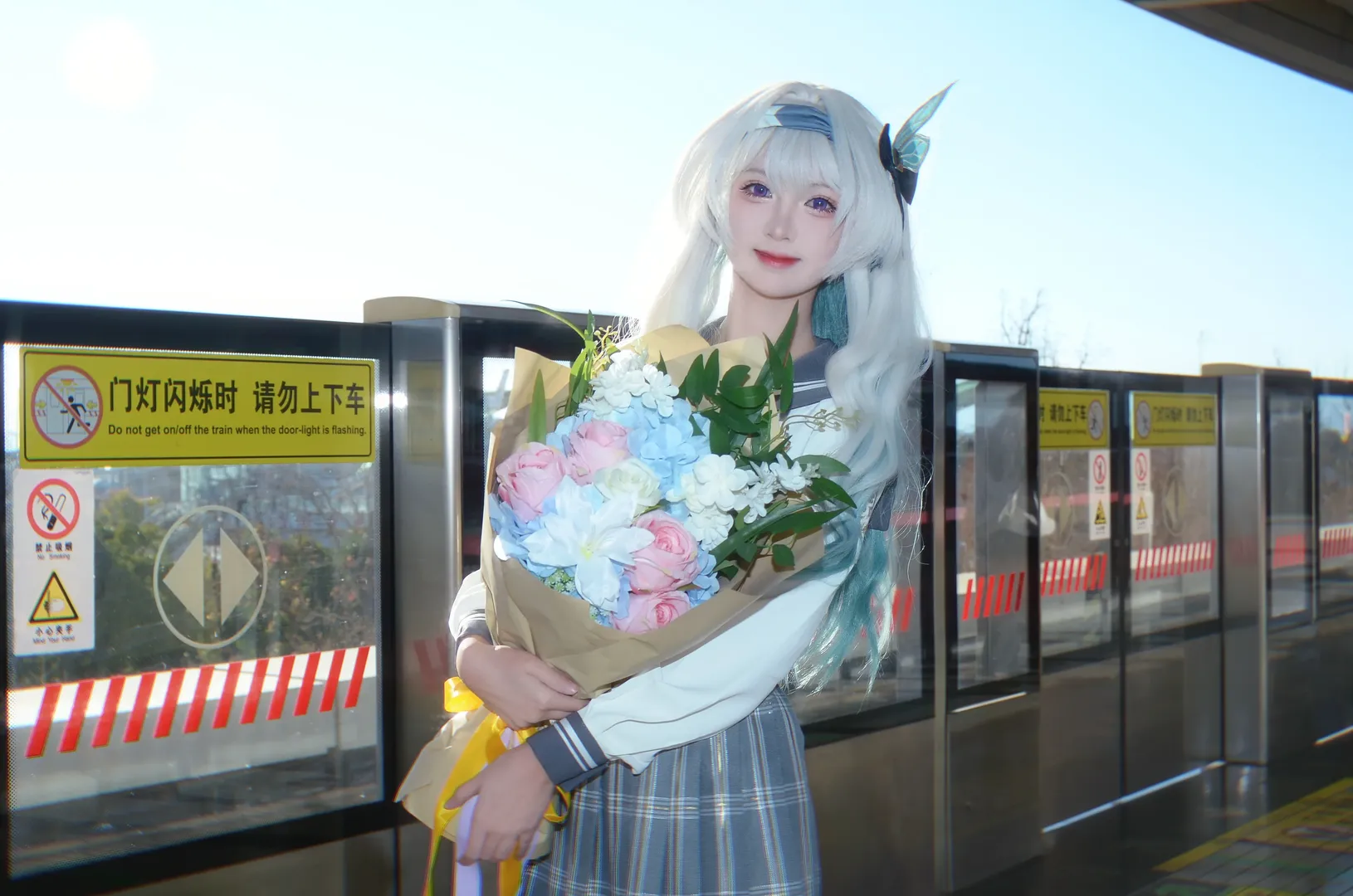 崩坏星穹铁道, 户外摄影, 流萤cos, 二次元cosplay, 还原向写真
