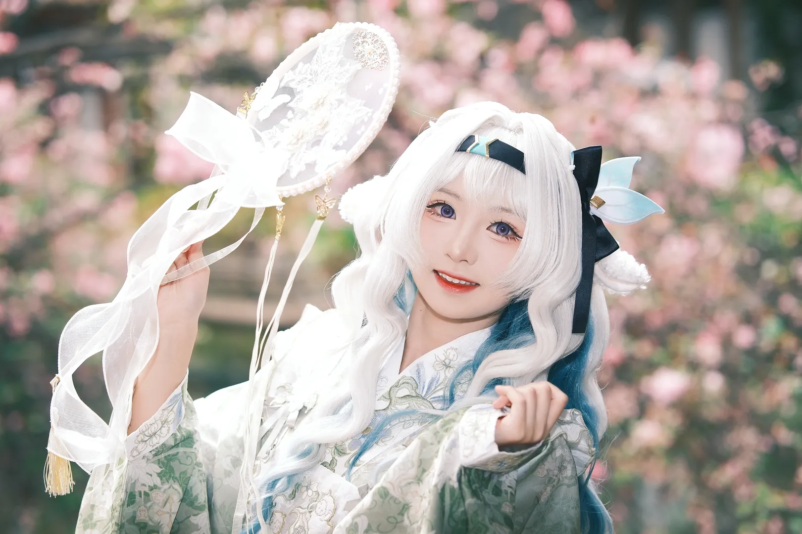 崩壊：スターレイル, ホタル コスプレ, 私設コスプレ, 春の雰囲気, 白髪青尾 - 2枚目