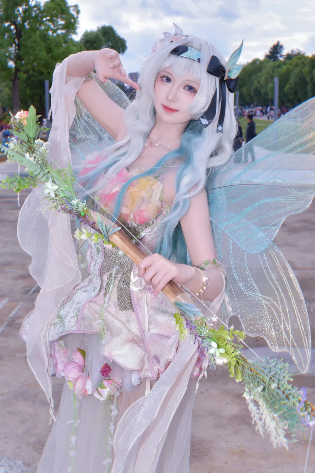 Honkai: Star Rail, Convention photos, Firefly cosplay, Ethereal look, Fan-made design cosplay
