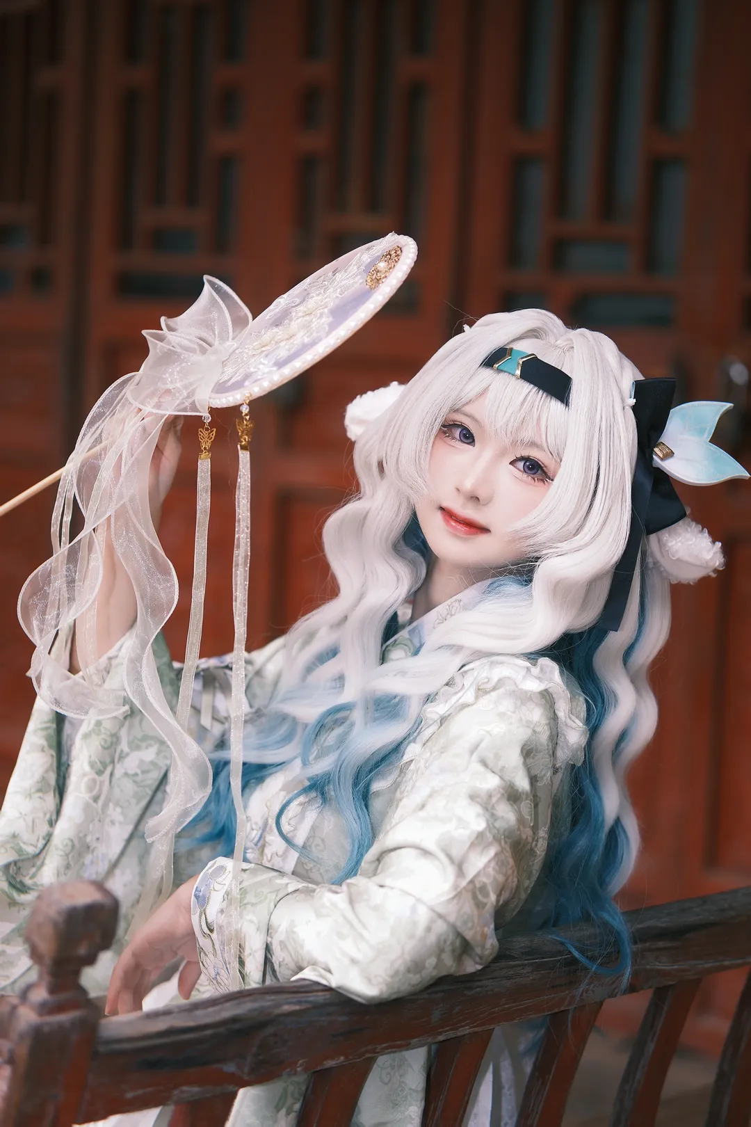 二次元摄影, 崩坏星穹铁道, 流萤cos, 私设cos, 白色假发 - 第1张