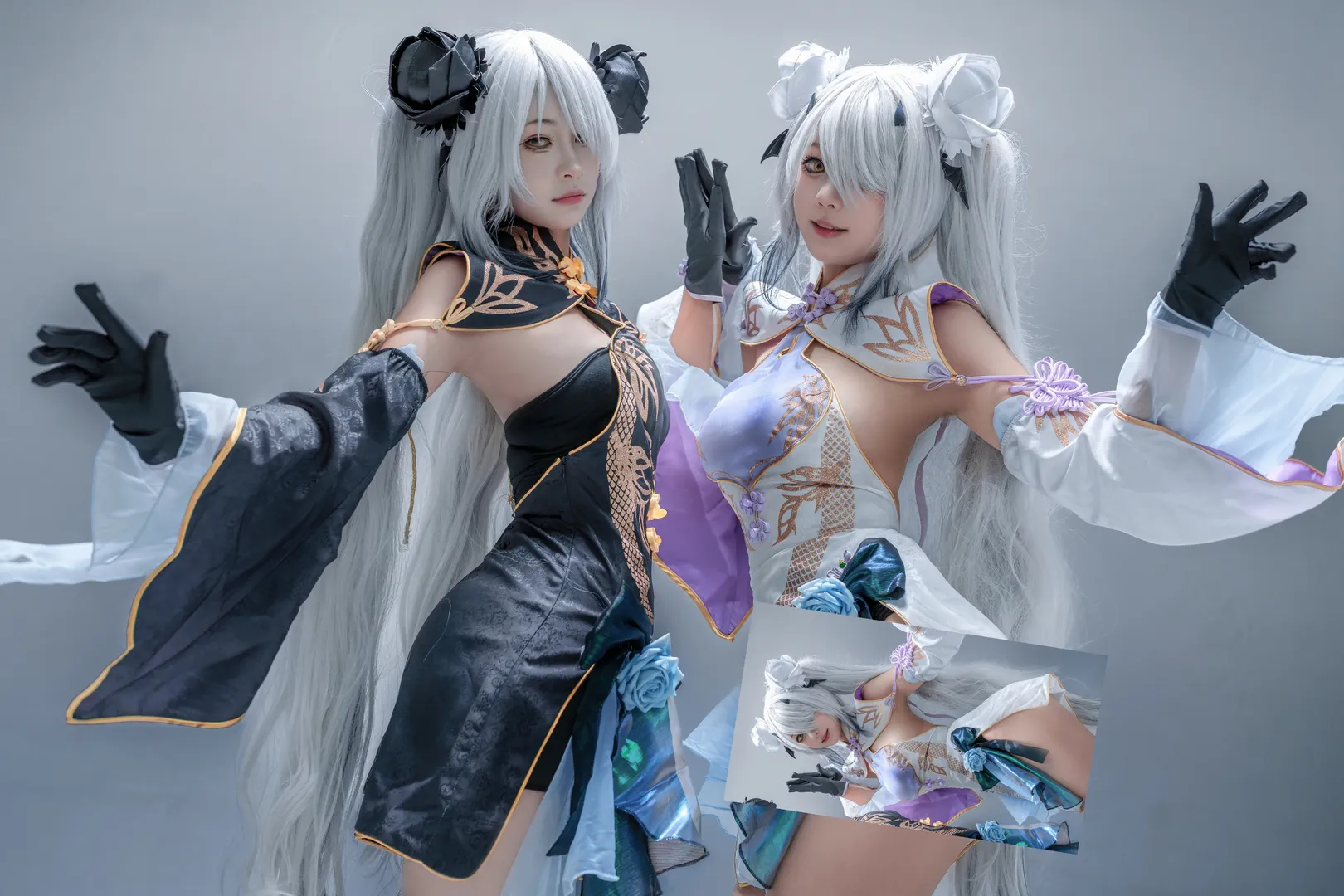 二次元摄影, Fate/Grand Order, 旗袍, 妖兰cos, 双子