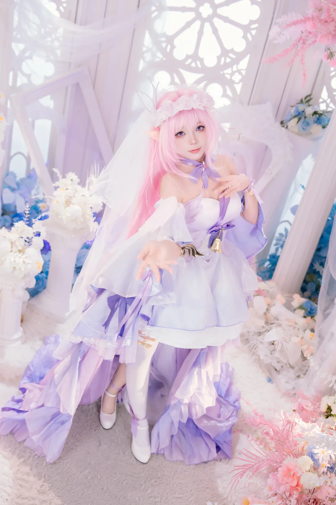 爱莉希雅cos, 崩坏3, 二次元少女摄影, 花间颂歌cosplay, 梦幻花海cos - 第5张