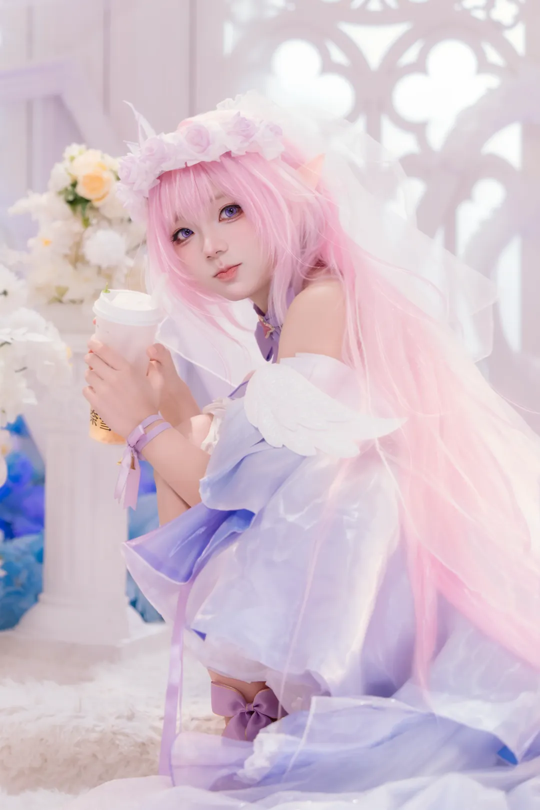 爱莉希雅cos, 崩坏3, 二次元少女摄影, 花间颂歌cosplay, 梦幻花海cos - 第7张