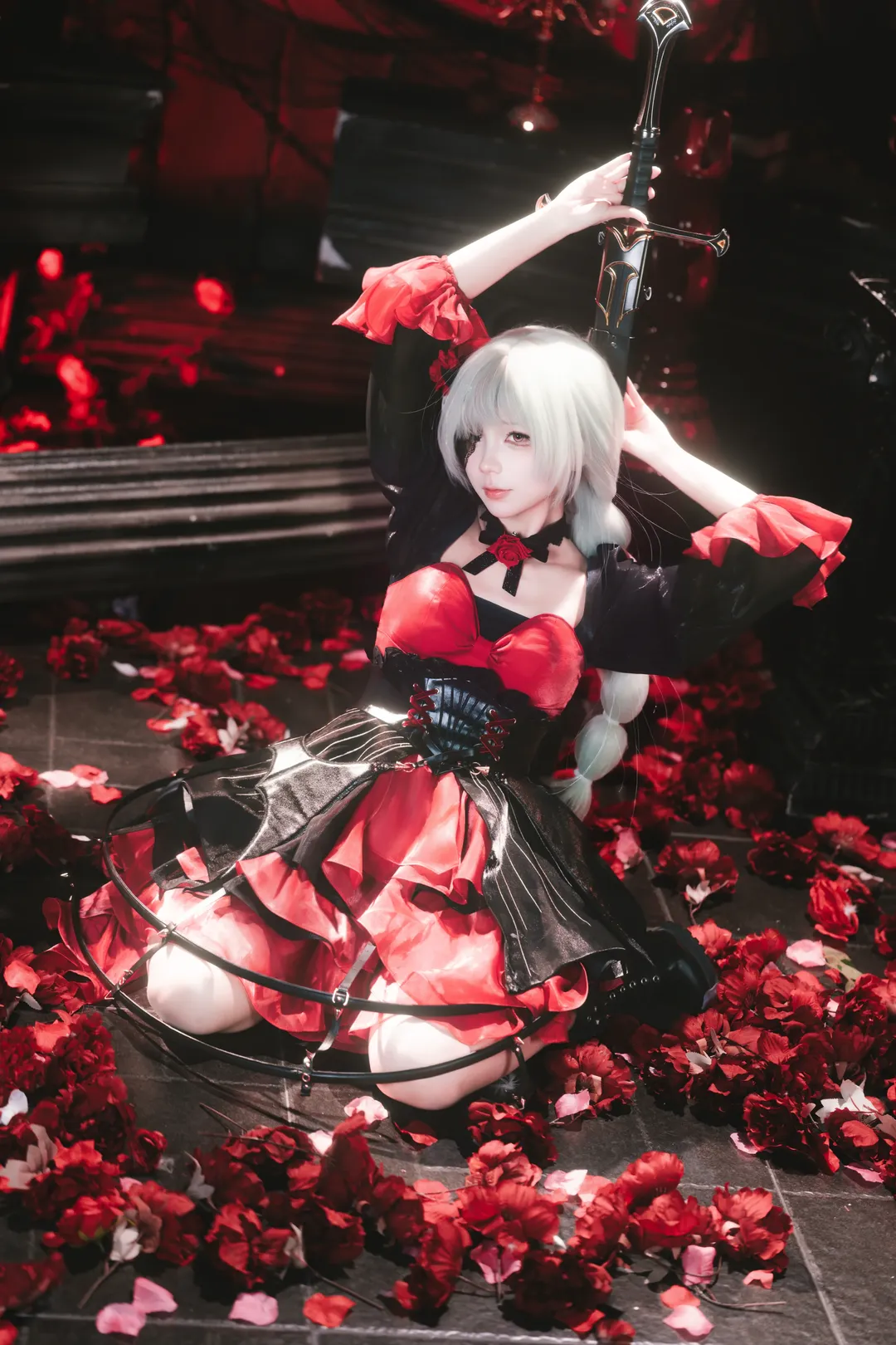 鸣潮, 弗洛洛cos, cosplay正片, 哥特风cos, 暗黑系摄影 - 第2张