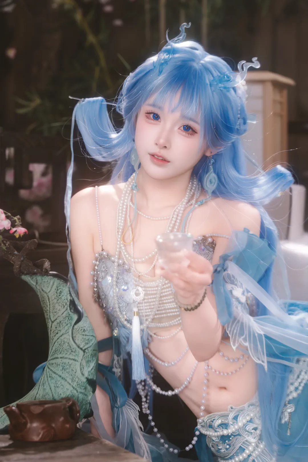 鸣潮, 二次元摄影, 古风cos, 清宵cos, 清宵龙女