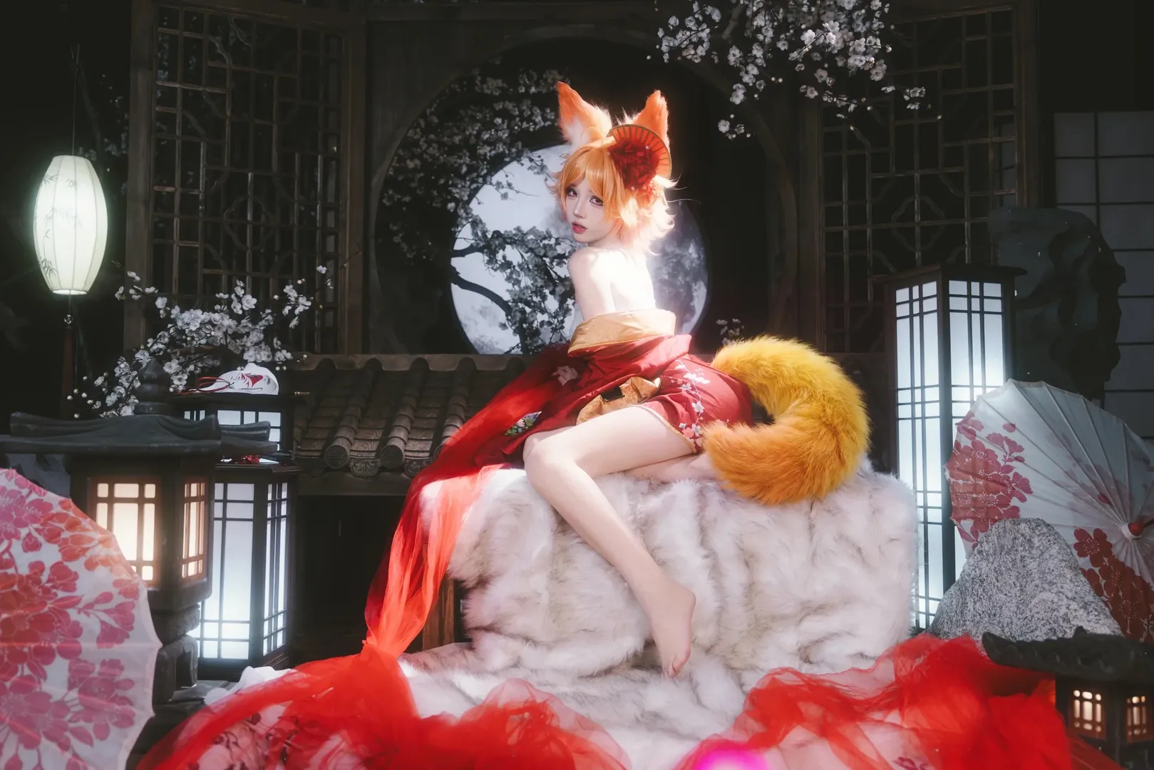 二次元摄影, 王者荣耀, cosplay正片, 妲己cos, 花魁私设 - 第1张