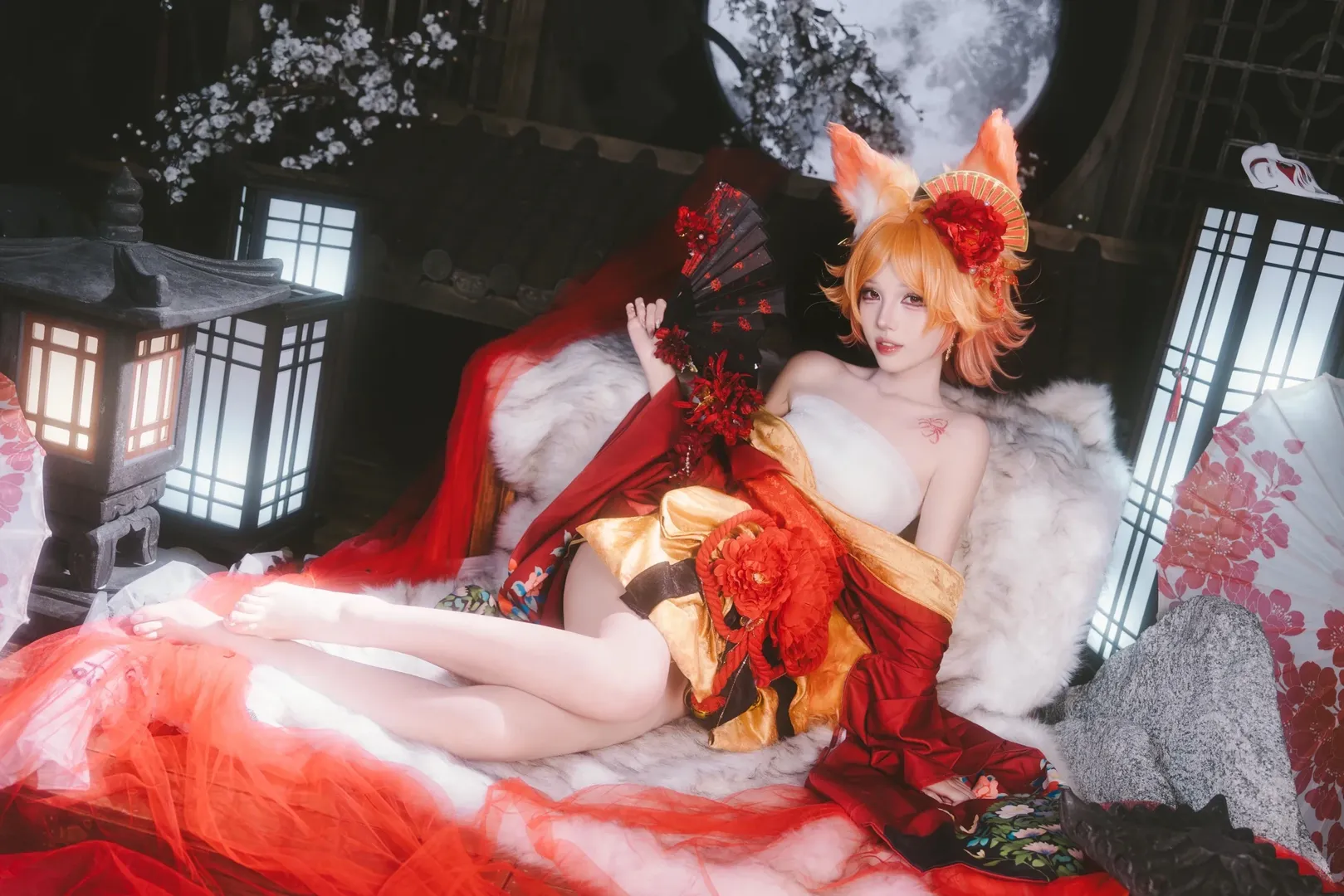 二次元摄影, 王者荣耀, cosplay正片, 妲己cos, 花魁私设 - 第3张