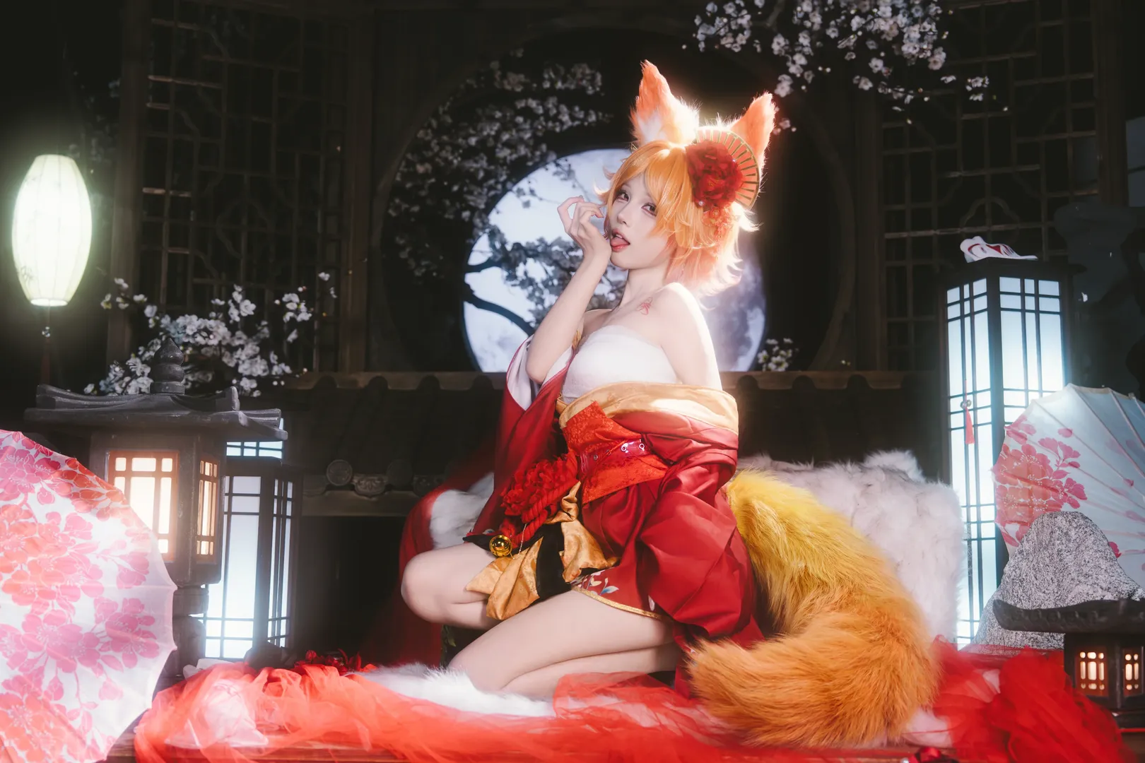 二次元摄影, 王者荣耀, cosplay正片, 妲己cos, 花魁私设 - 第4张