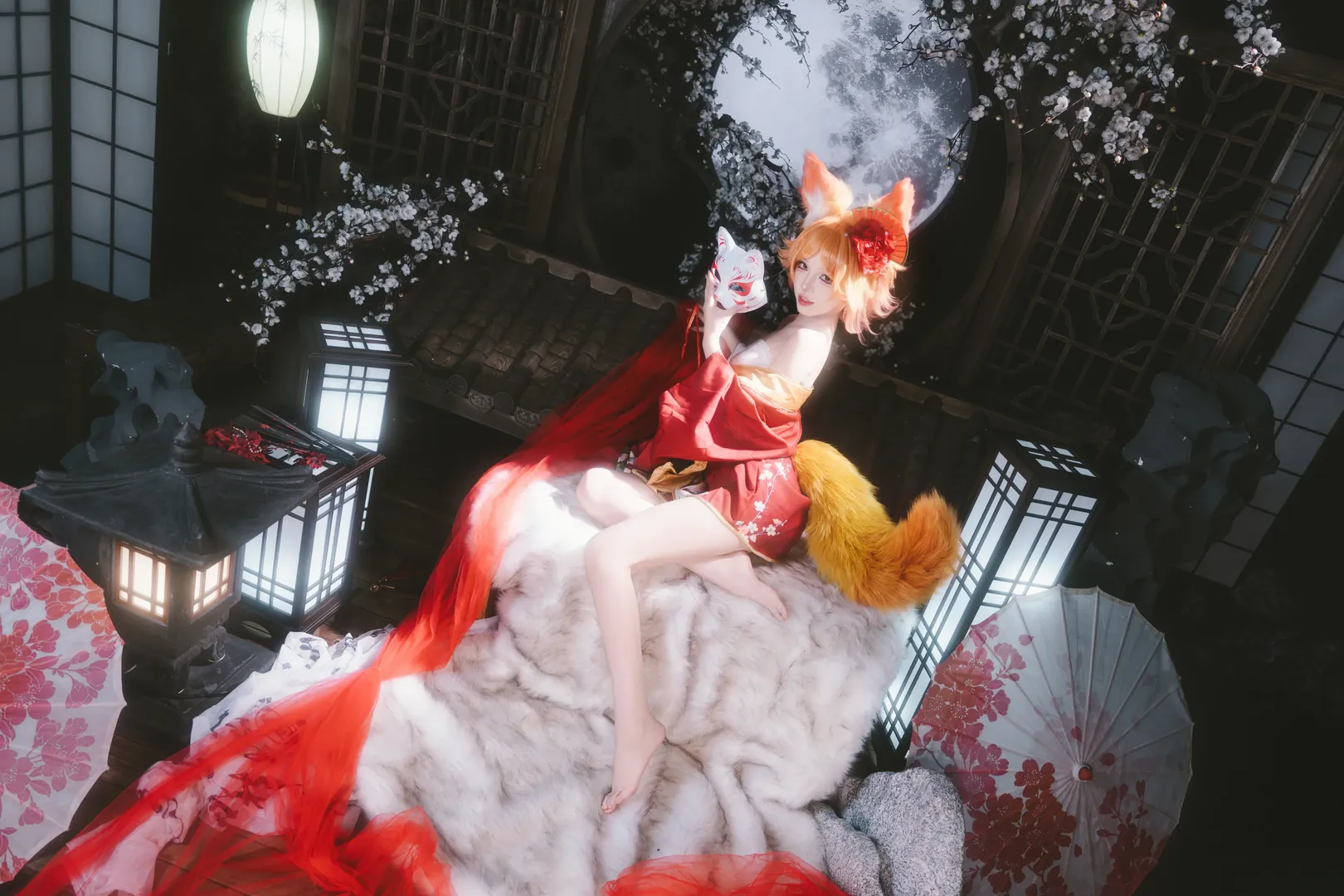 二次元摄影, 王者荣耀, cosplay正片, 妲己cos, 花魁私设 - 第5张