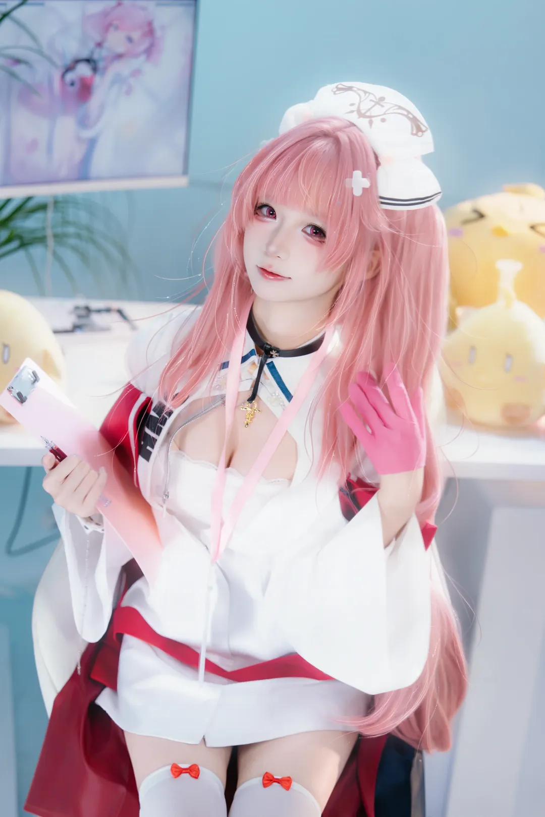 cosplay, 碧蓝航线, 白丝, 护士服, 英仙座cos - 第2张