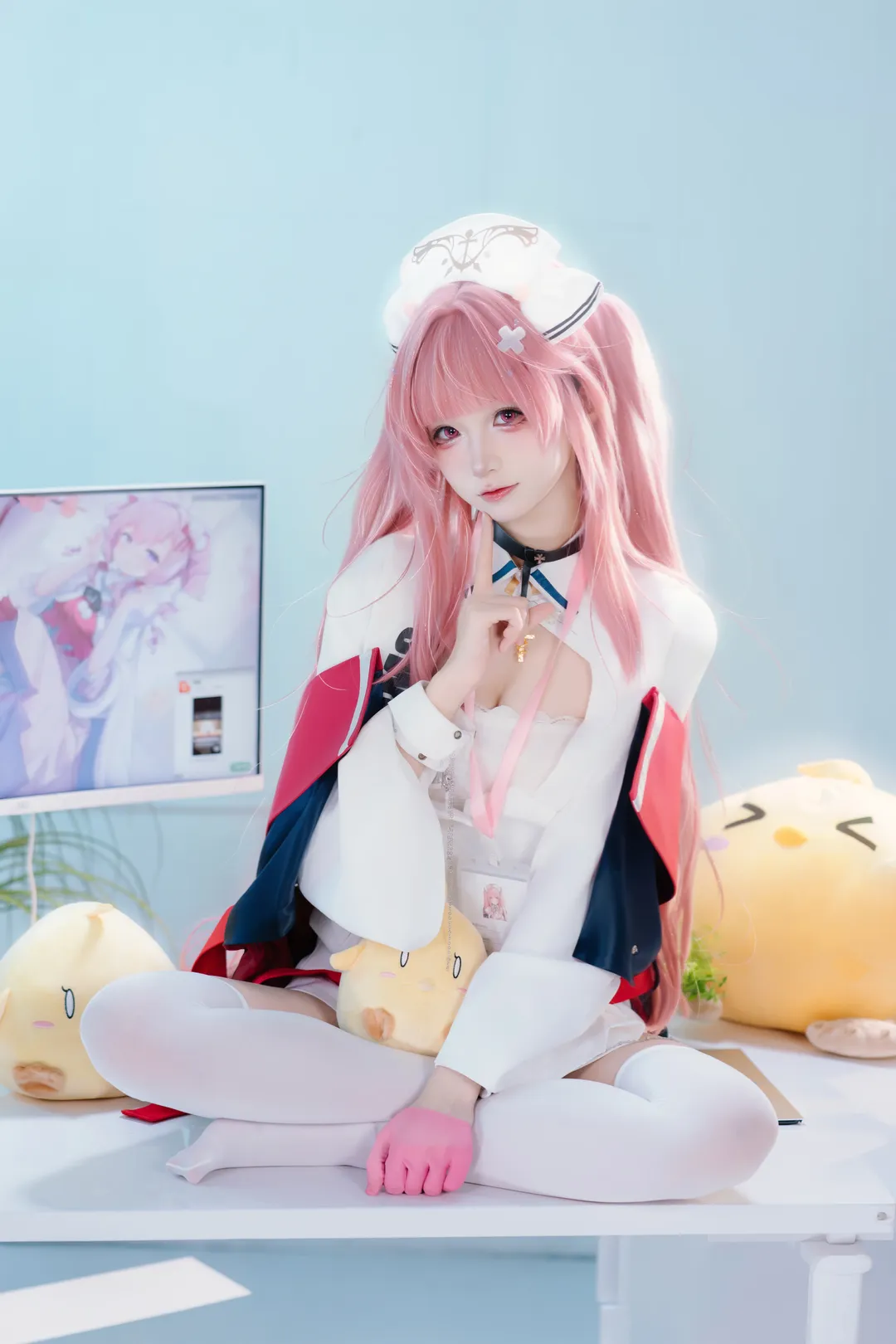 cosplay, 碧蓝航线, 白丝, 护士服, 英仙座cos - 第3张