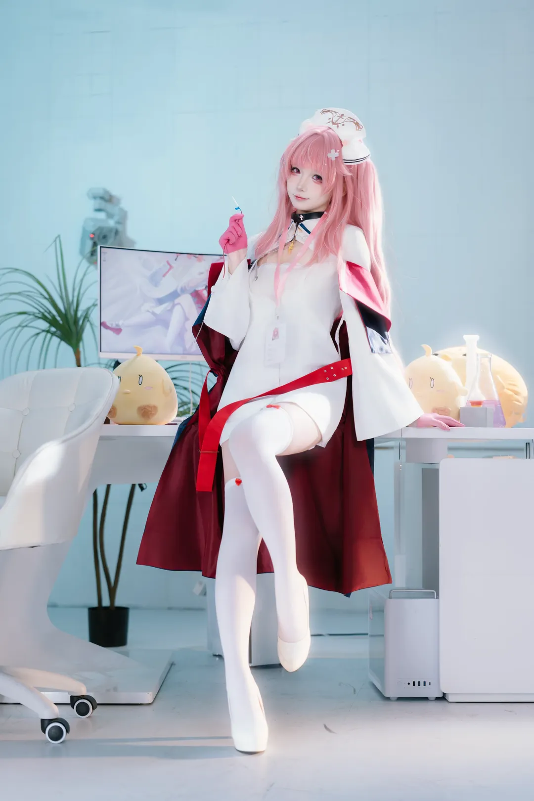 cosplay, 碧蓝航线, 白丝, 护士服, 英仙座cos - 第4张
