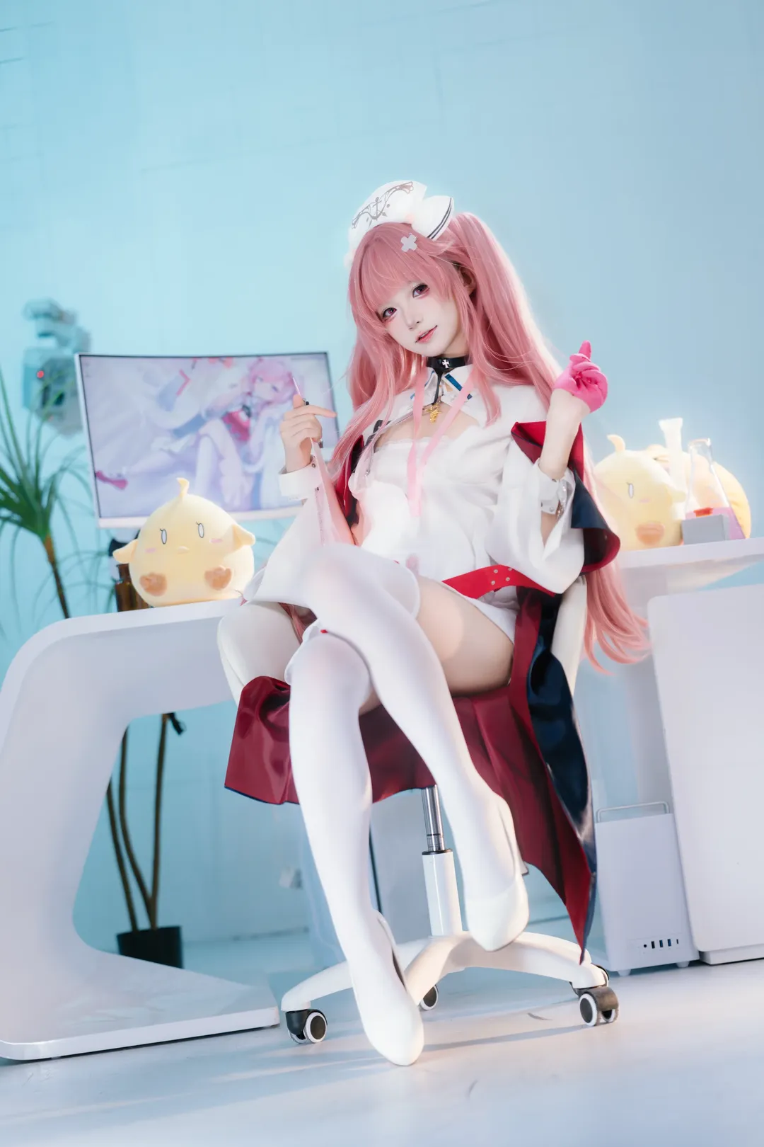 cosplay, 碧蓝航线, 白丝, 护士服, 英仙座cos