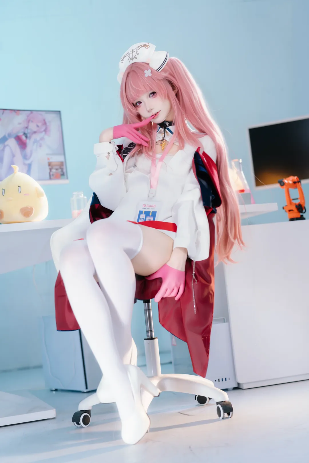 cosplay, 碧蓝航线, 白丝, 护士服, 英仙座cos - 第7张