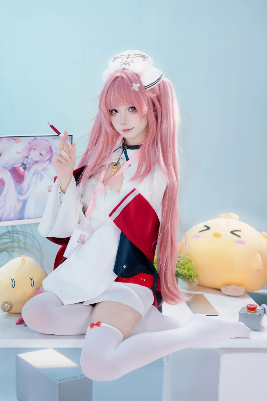 cosplay, 碧蓝航线, 白丝, 护士服, 英仙座cos - 第8张
