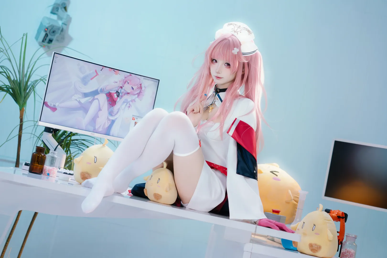 二次元摄影, 碧蓝航线, 护士服, 英仙座cos, 丝袜 - 第3张