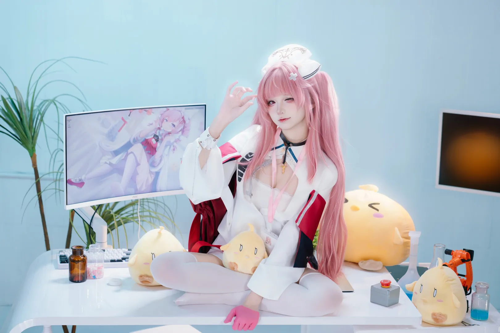 二次元摄影, 碧蓝航线, 护士服, 英仙座cos, 丝袜 - 第4张