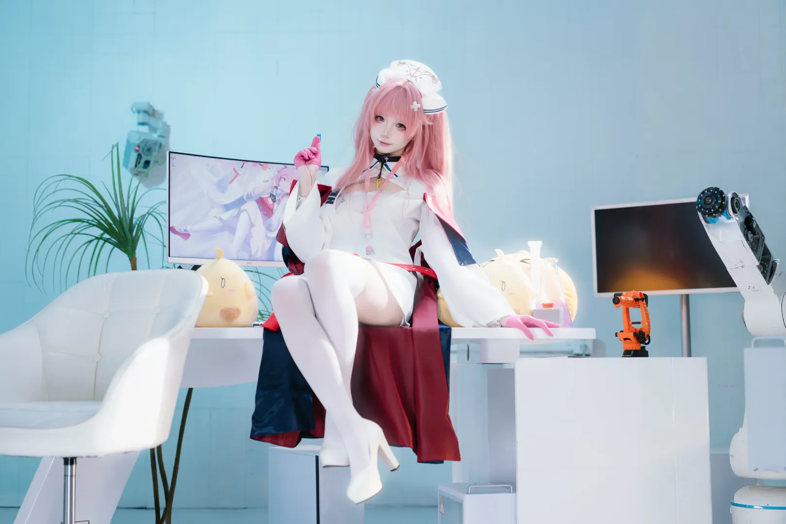 二次元摄影, 碧蓝航线, 护士服, 英仙座cos, 丝袜 - 第5张