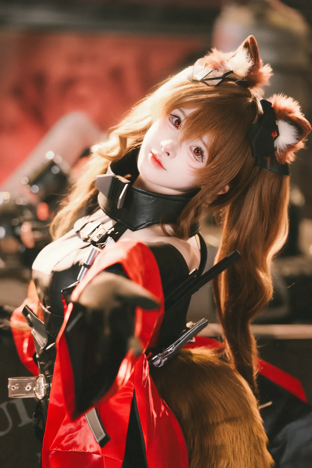 二次元cosplay, 明日方舟终末地, 黑丝穿搭, 洁尔佩塔cos, 机车废土风 - 第5张