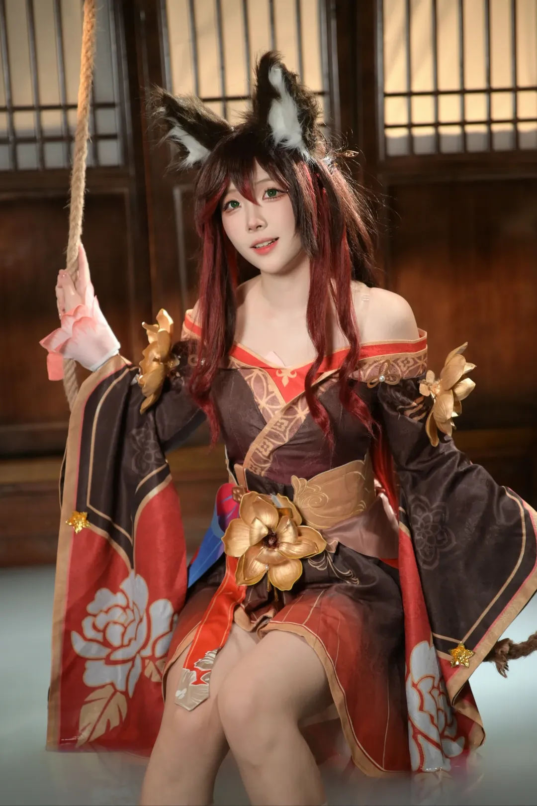 帰忘の流離人コスプレ, コスプレ, 崩壊：スターレイル, 獣耳少女, 古風写真 - 1枚目