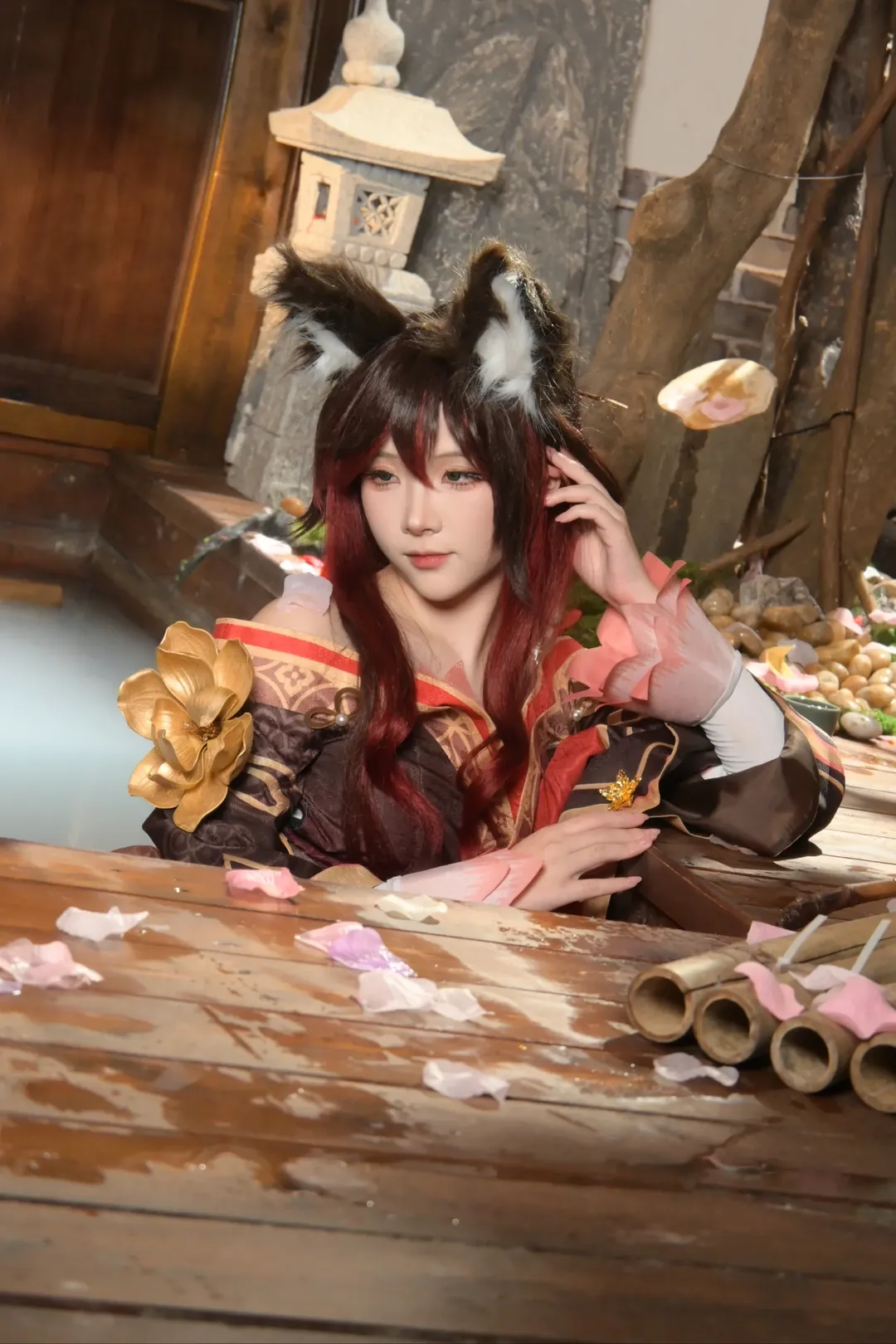 帰忘の流離人コスプレ, コスプレ, 崩壊：スターレイル, 獣耳少女, 古風写真 - 3枚目