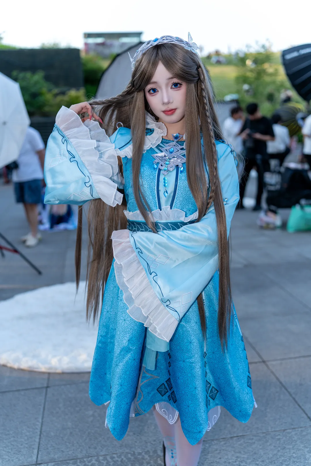 cosplay, 漫展, 斗罗大陆, 白丝, 宁荣荣cos - 第1张