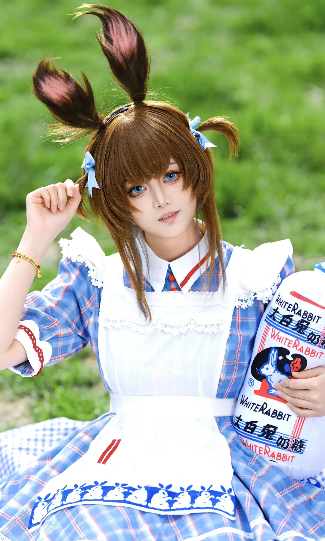 アークナイツ, アーミヤ コスプレ, 白ストッキング, ホワイトラビット コラボ, 甘い記憶の反響 コスプレ - 1枚目