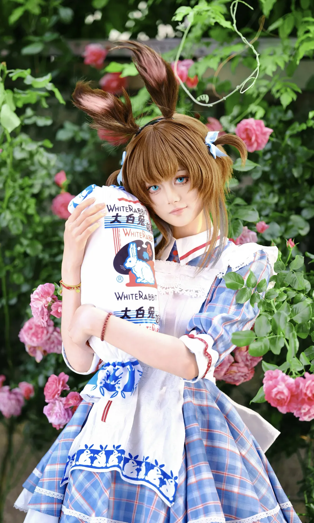 アークナイツ, アーミヤ コスプレ, 白ストッキング, ホワイトラビット コラボ, 甘い記憶の反響 コスプレ - 4枚目