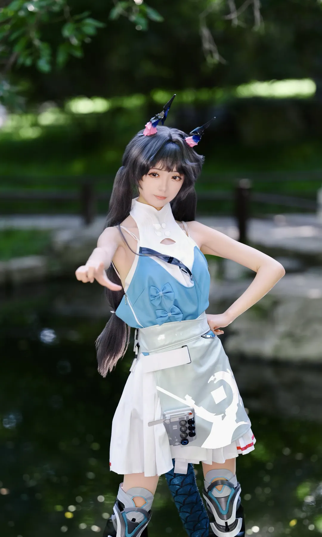 户外摄影, 明日方舟终末地, 游戏cosplay, 二次元美少女, 陈千语cos - 第3张
