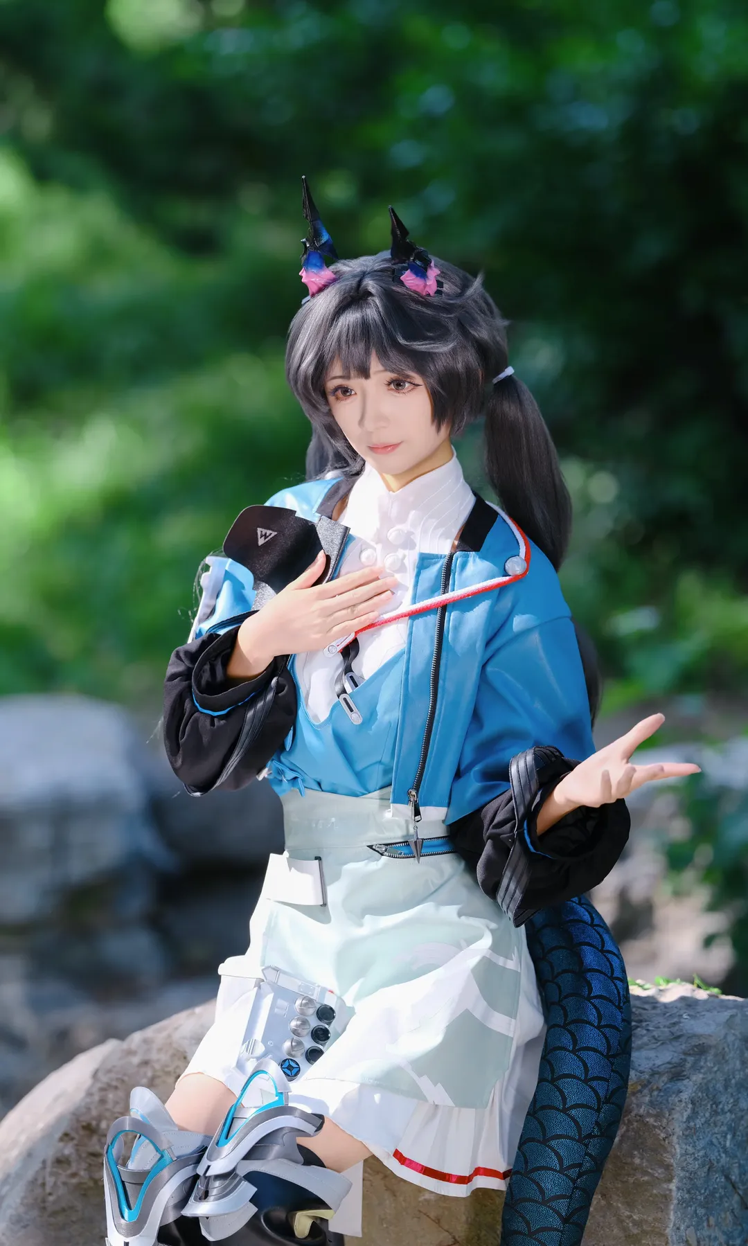 户外摄影, 明日方舟终末地, 游戏cosplay, 二次元美少女, 陈千语cos - 第5张