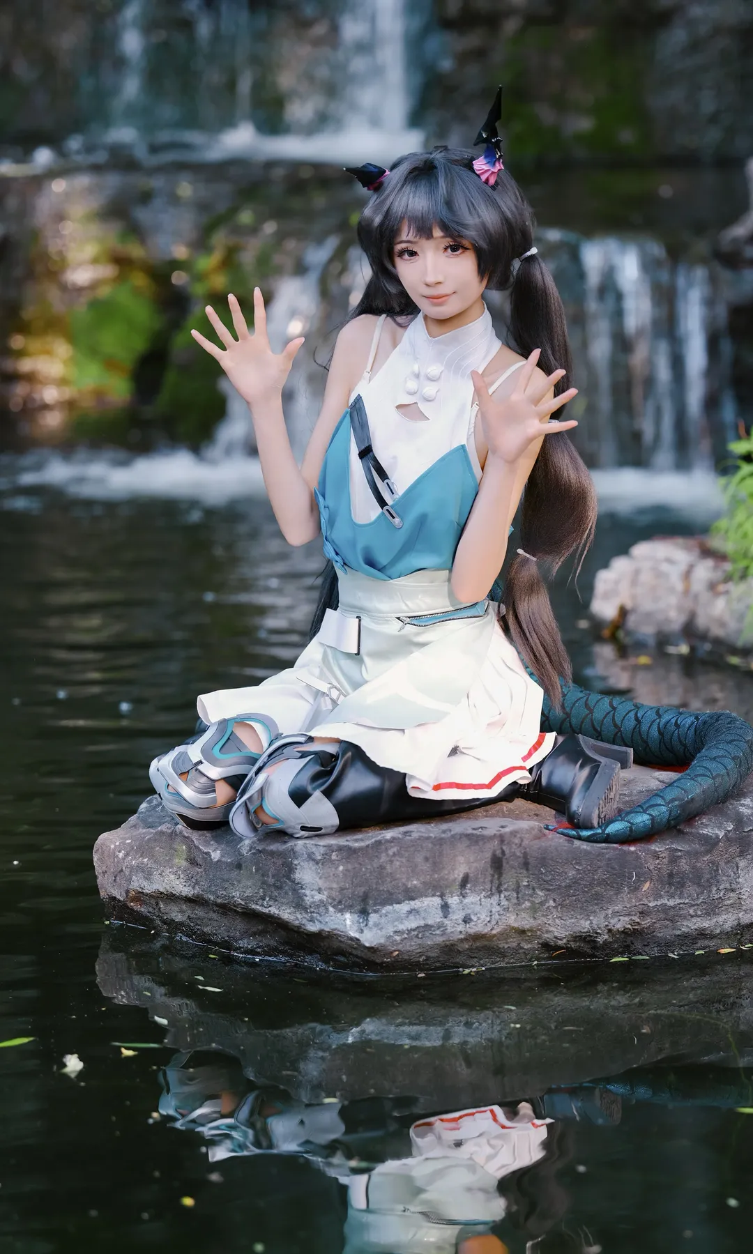户外摄影, 明日方舟终末地, 游戏cosplay, 二次元美少女, 陈千语cos - 第7张