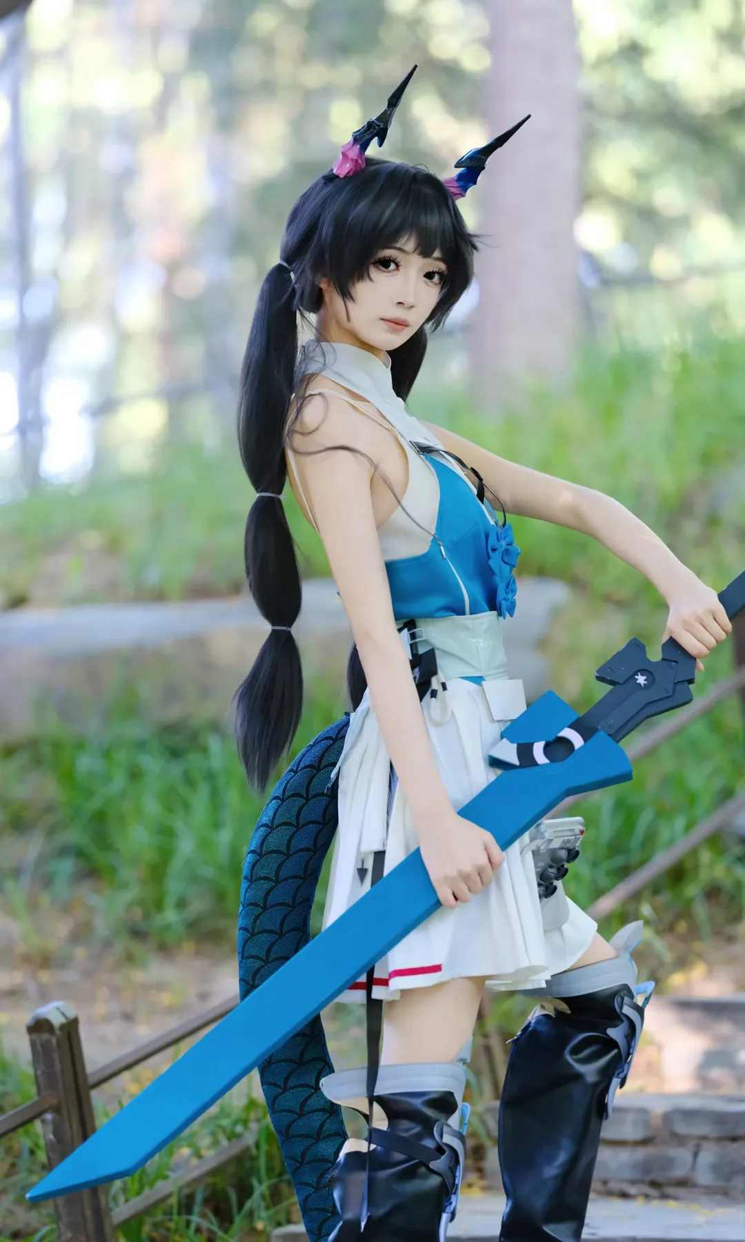 户外摄影, 明日方舟终末地, 游戏cosplay, 二次元美少女, 陈千语cos - 第8张