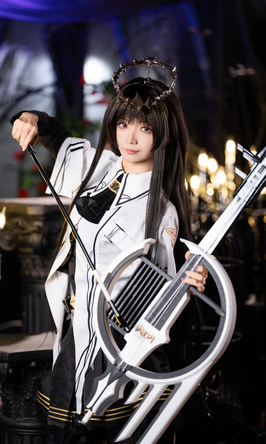 アークナイツ, ゲームコスプレ, 黒ストッキング, コスプレコーディネート, アルトリア コスプレ - 4枚目