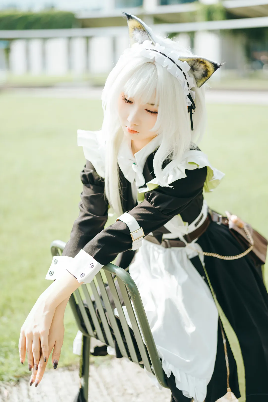 cosplay, Outdoor photography, Arknights, Kemonomimi girl, Kal'tsit cosplay