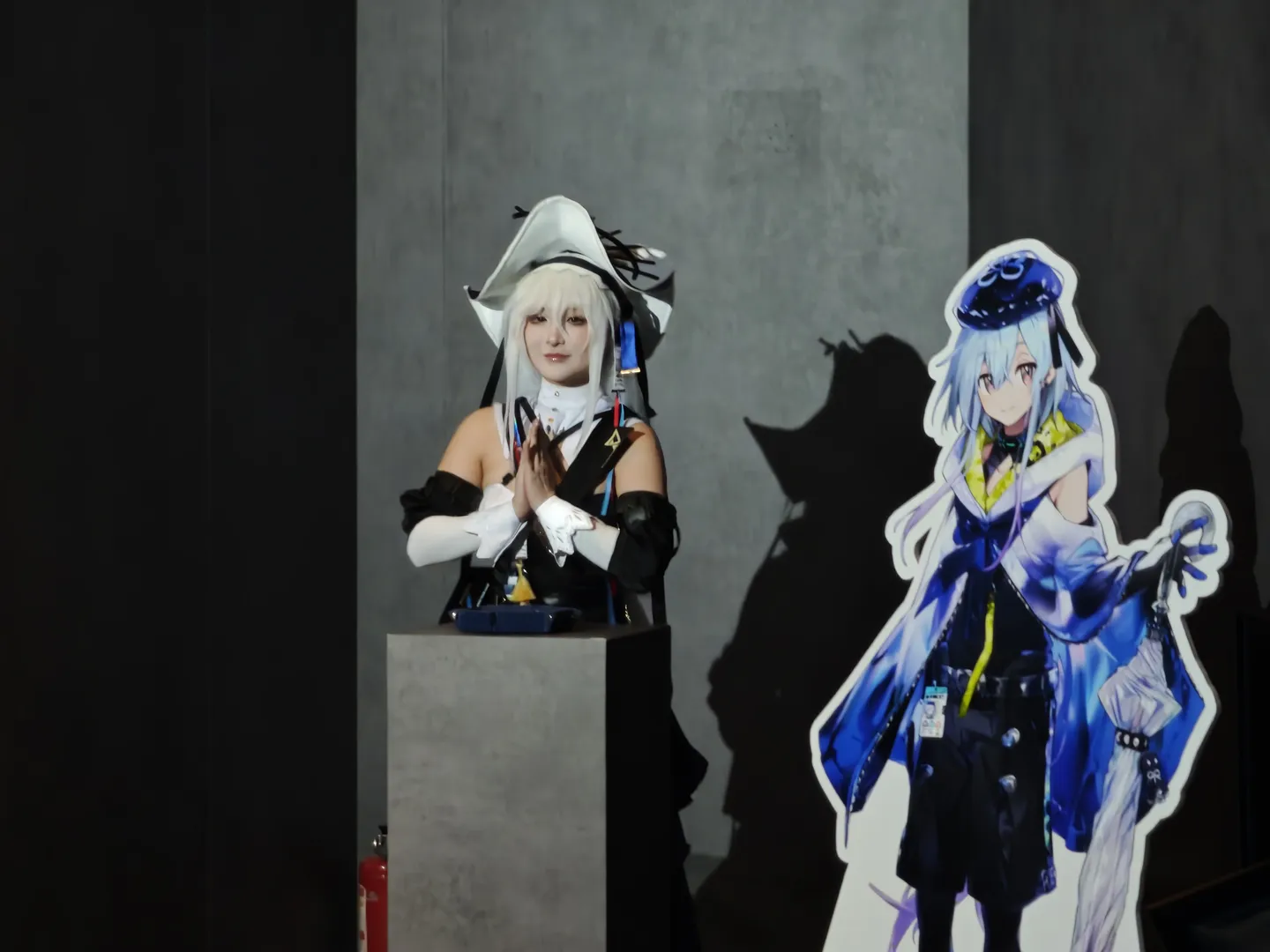 アニメイベント, アークナイツ, ミヅキ コスプレ, ストッキング, ブース