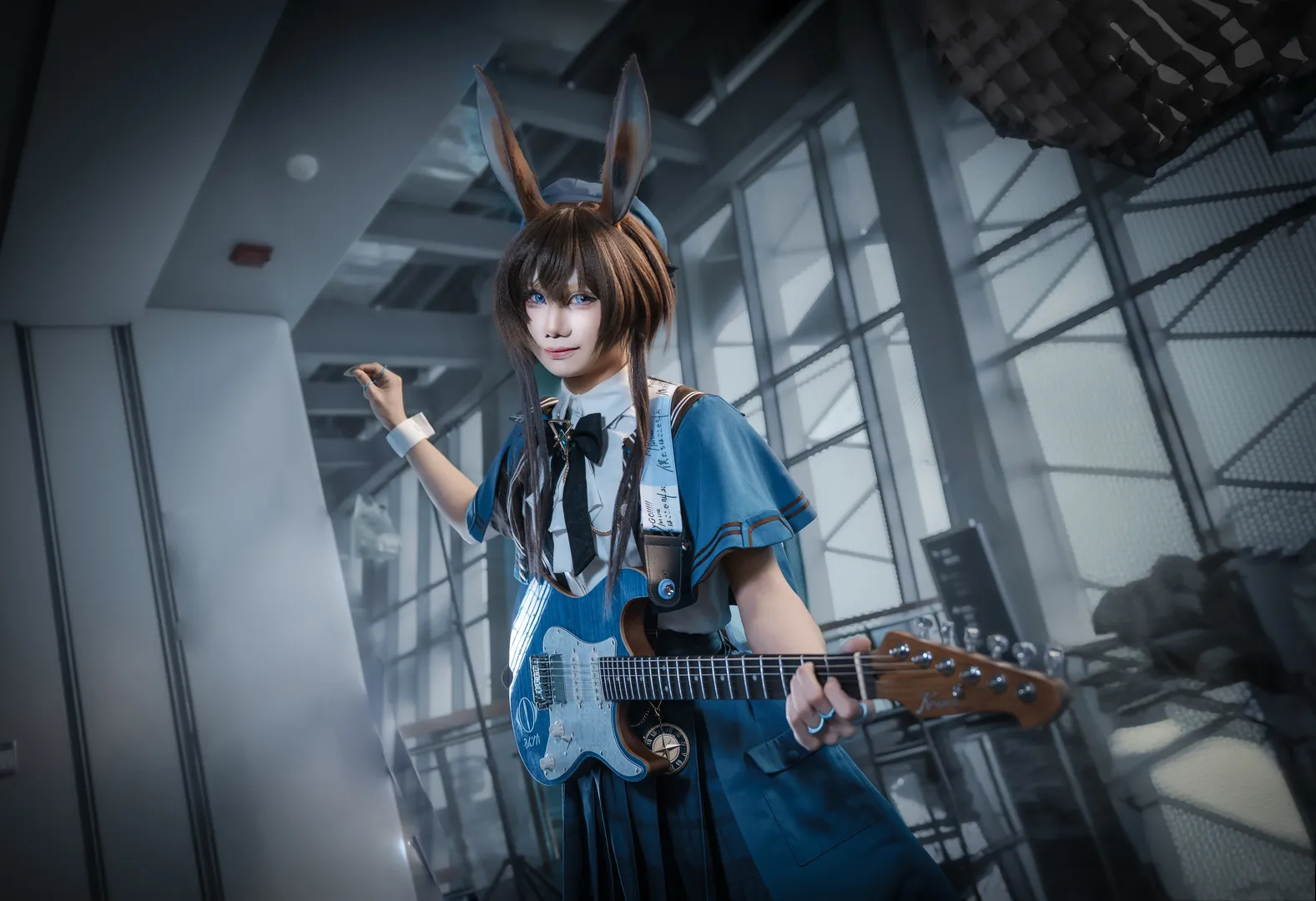 cosplay, 兔耳装扮, 要乐奈cos, BanG Dream!, 吉他少女 - 第2张