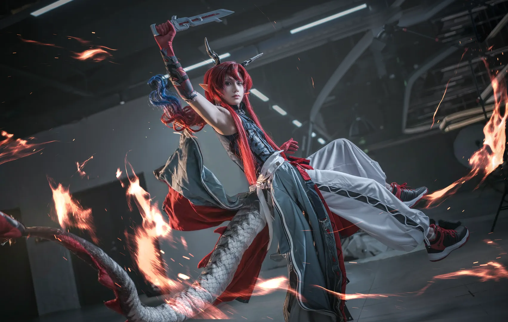 明日方舟, cosplay場照, 歲cos, 南京舟only, 動作抓拍