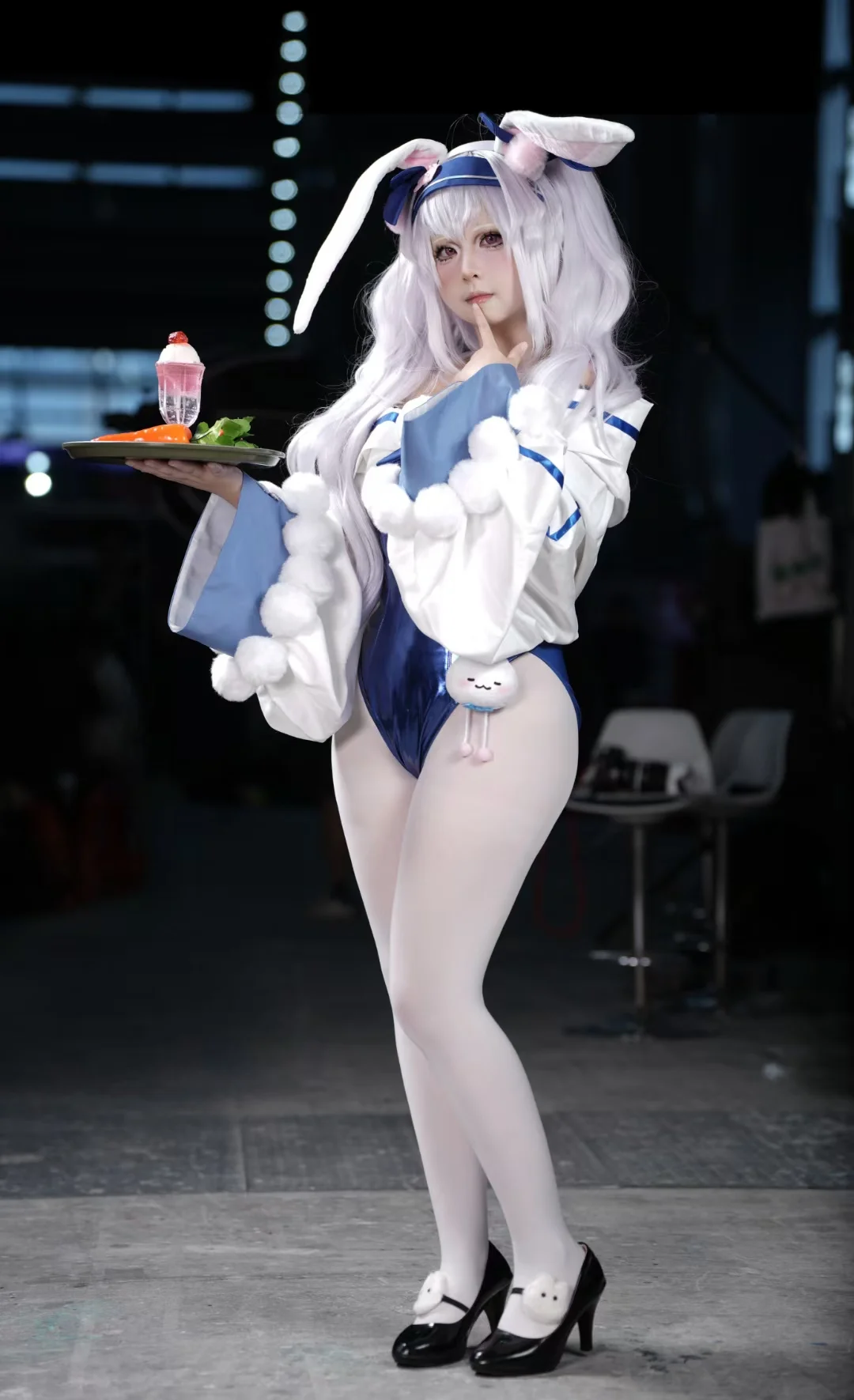 碧蓝航线, 漫展返图, 拉菲cos, 白丝穿搭, 兔女郎cosplay - 第1张