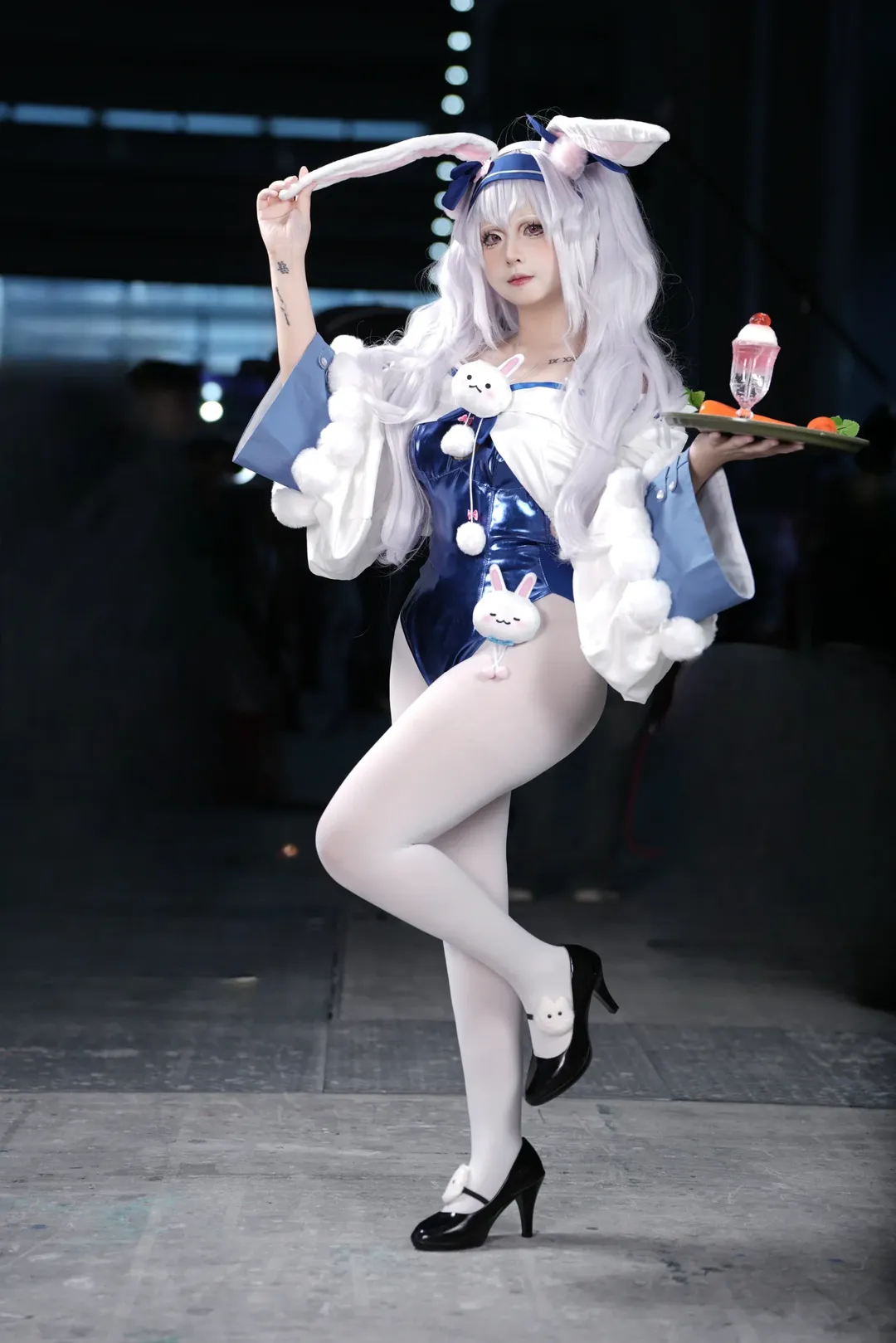 碧蓝航线, 漫展返图, 拉菲cos, 白丝穿搭, 兔女郎cosplay - 第2张