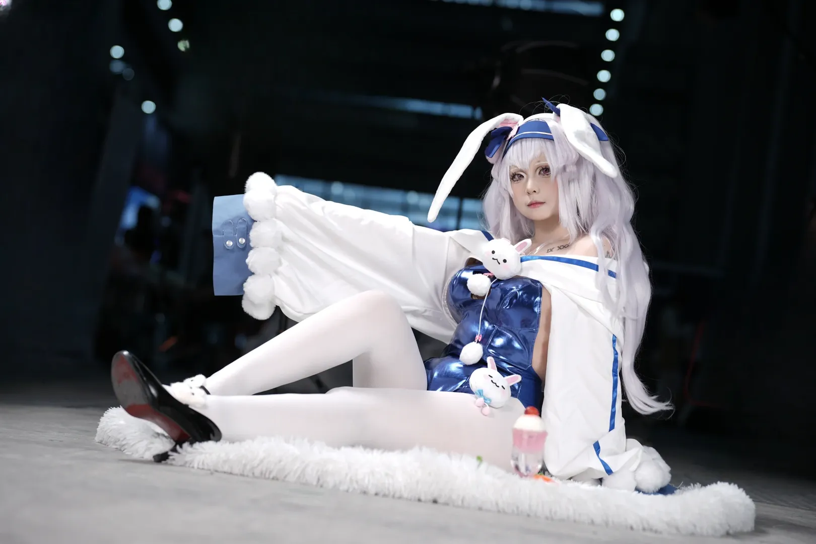 碧蓝航线, 漫展返图, 拉菲cos, 白丝穿搭, 兔女郎cosplay - 第3张