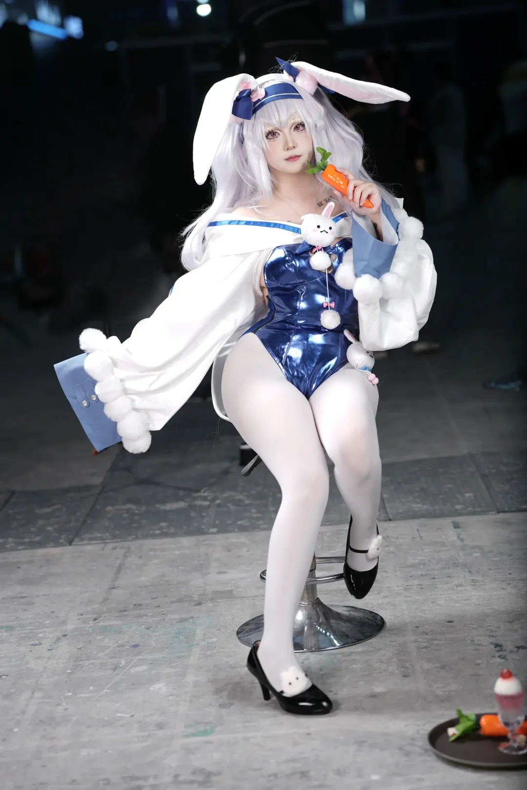 碧蓝航线, 漫展返图, 拉菲cos, 白丝穿搭, 兔女郎cosplay - 第5张