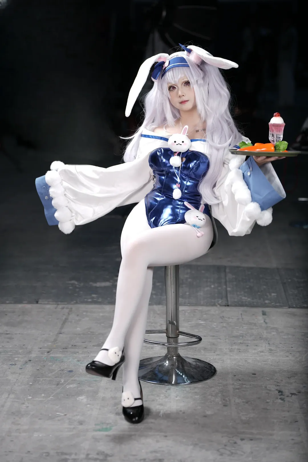 碧蓝航线, 漫展返图, 拉菲cos, 白丝穿搭, 兔女郎cosplay - 第6张