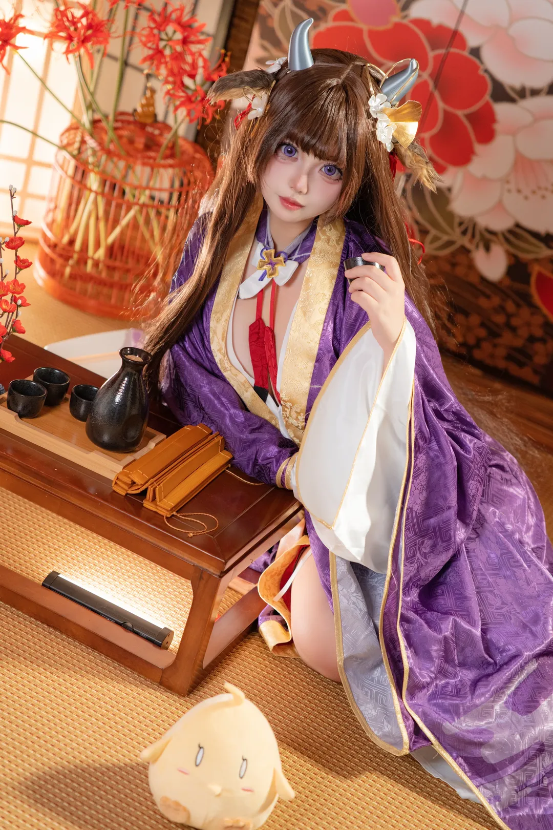碧蓝航线, 二次元cosplay, 和风Cosplay, 樫野牛牛cos, 牛角造型cosplay - 第3张