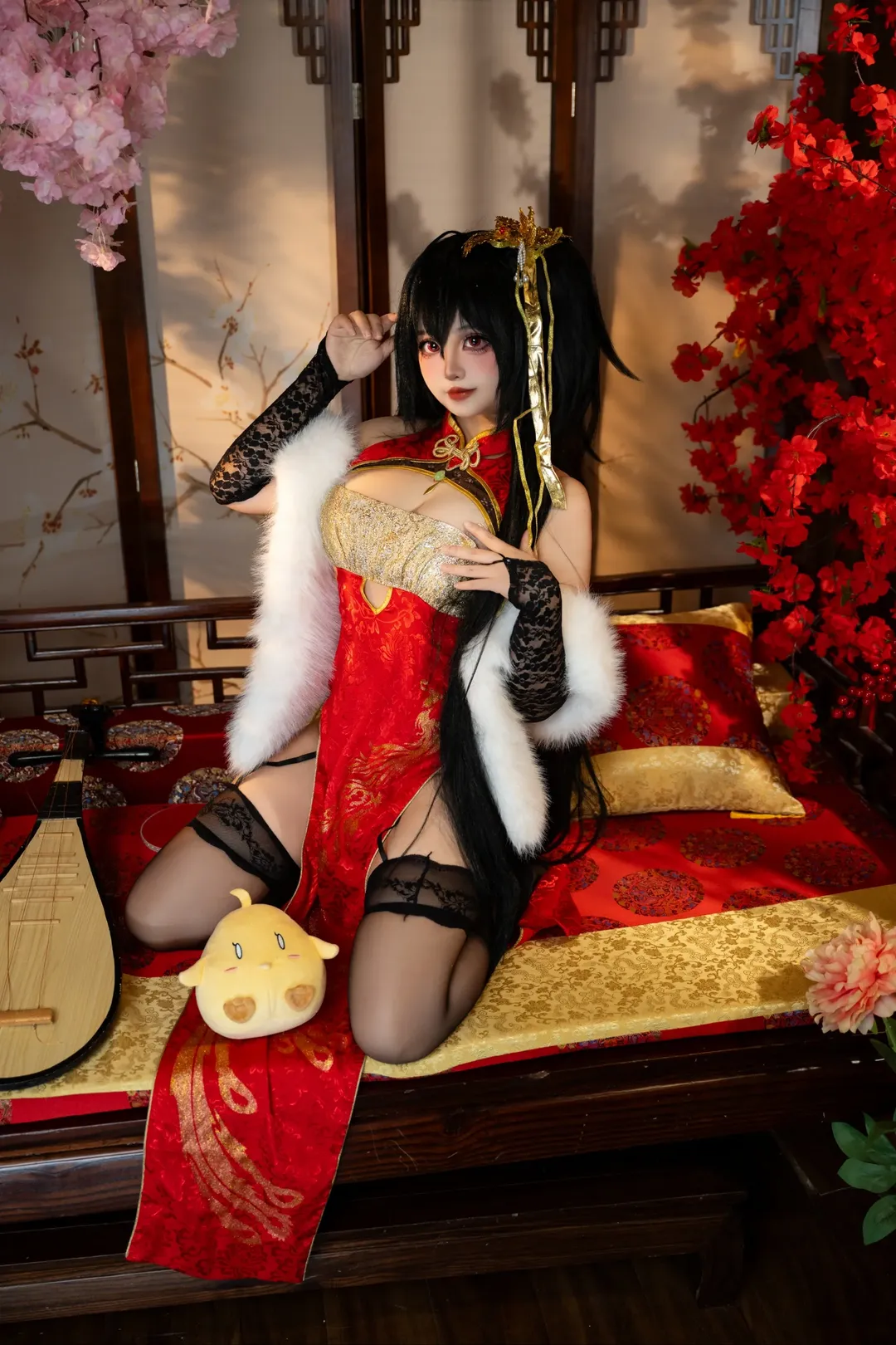 アズールレーン, 中華風コスプレ, アニメコスプレ, 大鳳コスプレ, ガーター付き黒ストッキング - 3枚目