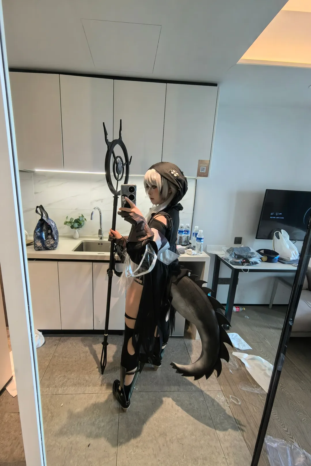 角色扮演, cosplay, 明日方舟, 对镜自拍, 特米米cos