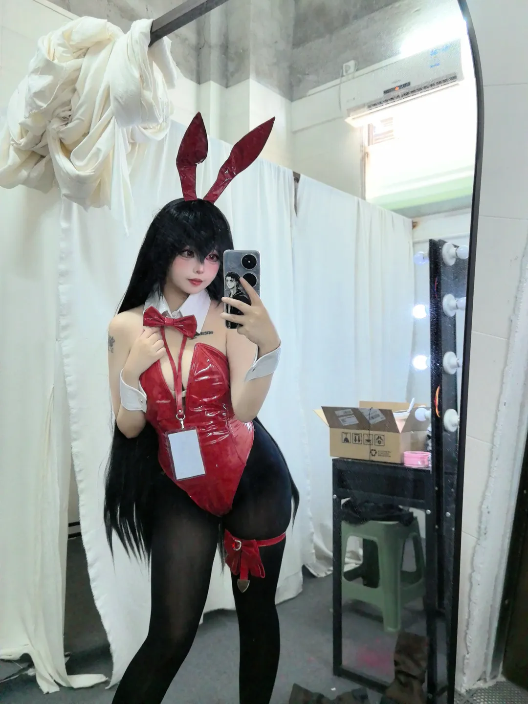 碧蓝航线, 兔女郎穿搭, cosplay日常, 黑丝穿搭, 大凤cos