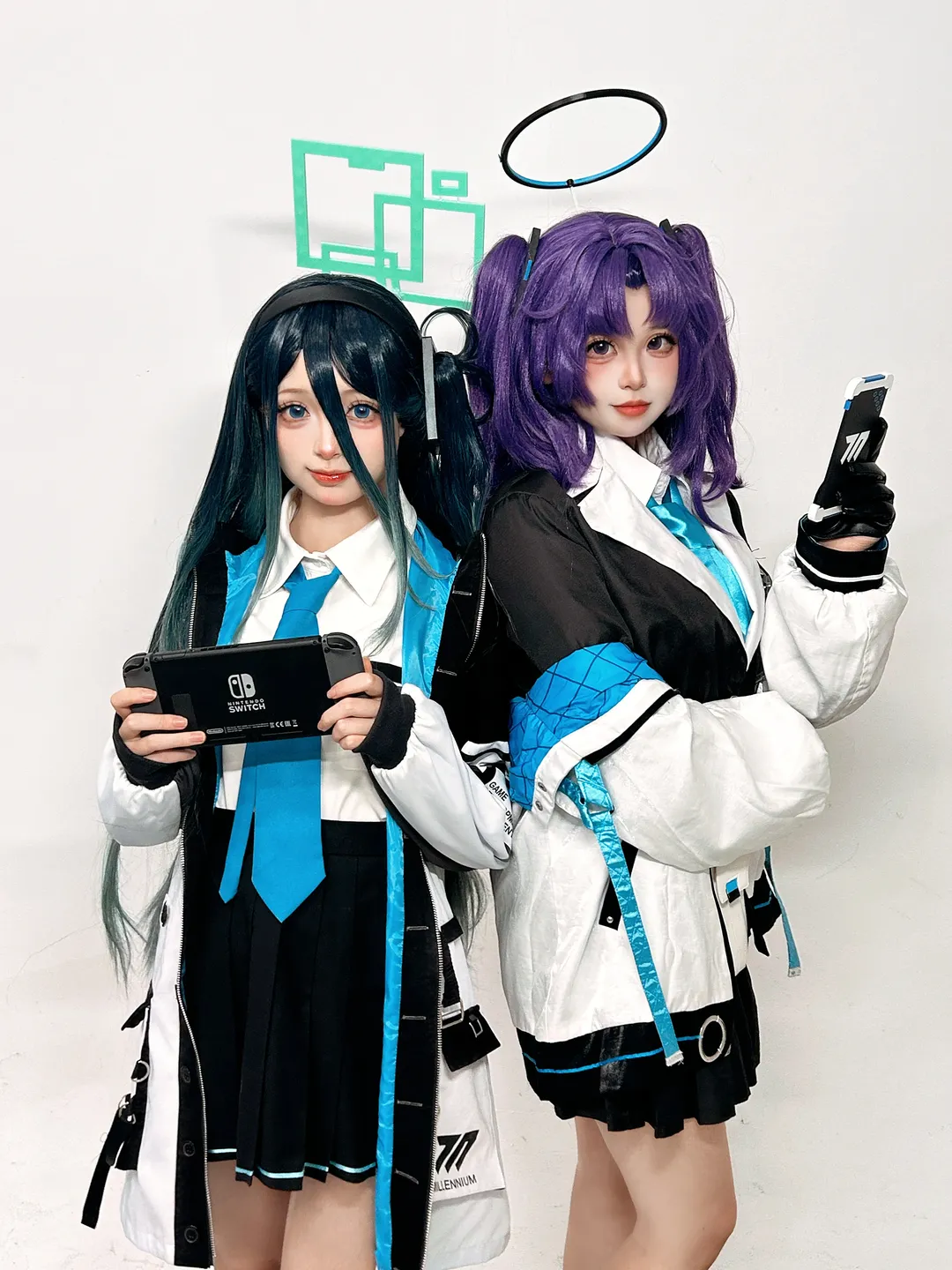 愛麗絲cos, 蔚藍檔案, 雙人攝影, 優香cos, 學院風制服
