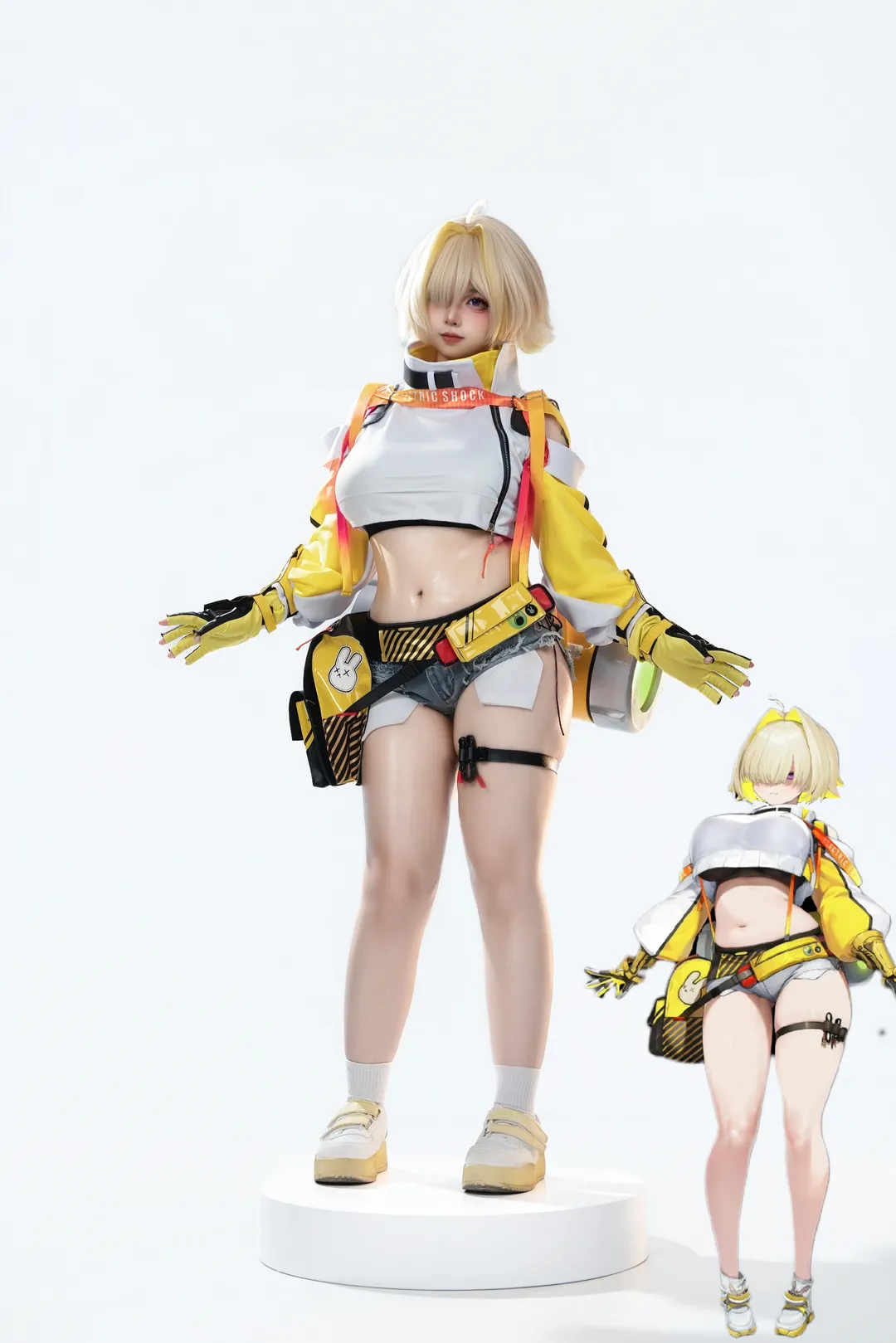 二次元, 胜利女神Nikke, 肉腿, 伊莱格cos, 机械风cos - 第1张